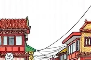 墙角的白垩线旧楼道场景封面